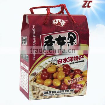 Corrugated Food Packaging Fruit Box White card paper bag