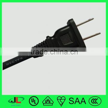 PSE-JET approval electrical plug for Japan with 2 cores cable