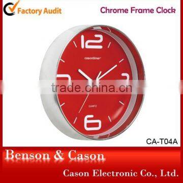 Cason round metal wall clock