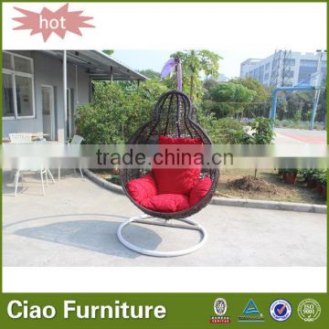 modern outdoor rattan garden swing chair