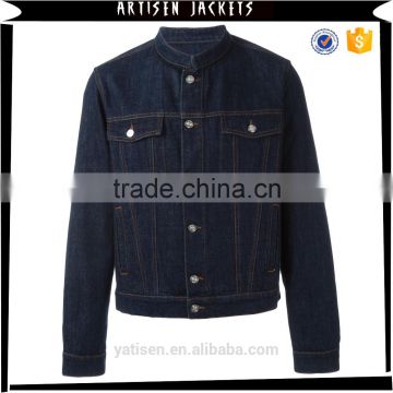 2016 NEW design for man printing denim jacket custom embroidery men's jacket