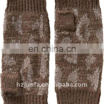 fashional popular warm cozy women knit fingerless mitten