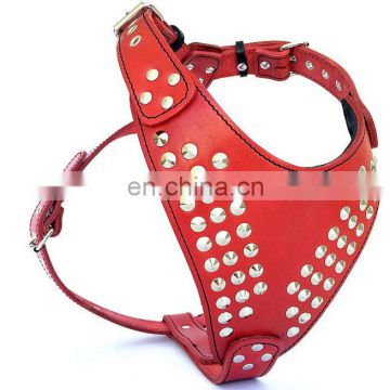 High quality leather dog harness made for all sizes