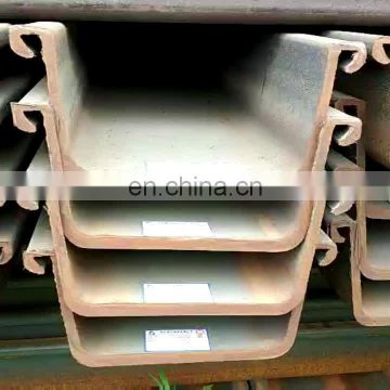 Professional manufacturer SY295 U Type Hot Rolled Steel Sheet Pile 400*100 400*125 400*150 600*210