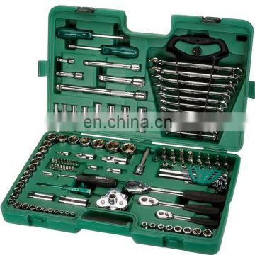 Professional 120+2PCS Car Repairing Brand Hand Tool Set Car Maintenance Repair Kits
