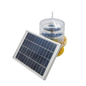 Integrated big solar panel LED marine signal light flexible to install anywhere