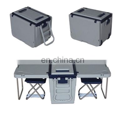 Factory OEM Portable 25L Foldable Camping Table Cooler Box