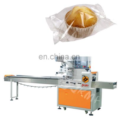 Small Pillow Type Plastic Bag Packaging Machine For Bread / Cake / Mooncake / Biscuit Packing