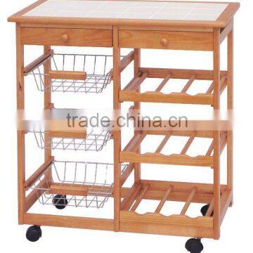 Pine Kitchen Trolley