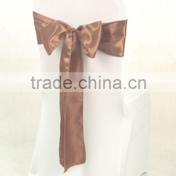 Top quality satin chair sash for wedding and decoration