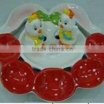 ceramic egg plate