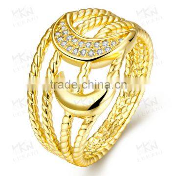 KZCR248 Women Accessories Rose Gold Plated Jewelry Ring