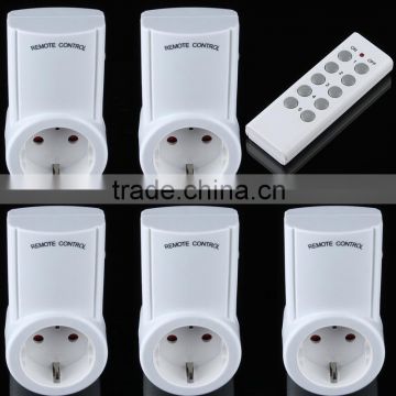 Energy Saving Wireless Remote Control Electrical Outlet Switch Adapter & Converter Kit for Household Appliances