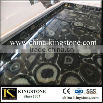 luxury stone black agate panel backlit agate countertop