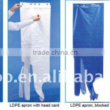 LDPE aprons, in roll, disposable bibs, adult bibs