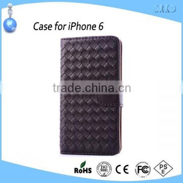 Popular leather wallet case for iphone 6