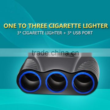 2016 New Car Auto Cigarette Lighter USB Power Charger for Smartphone
