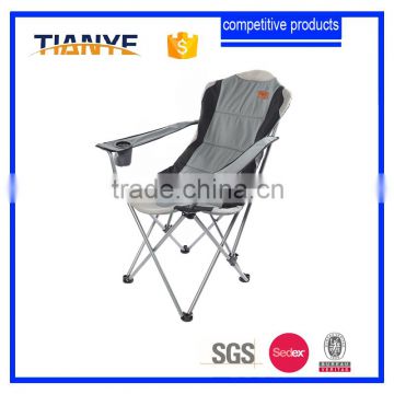 foldable outdoor picnic metal adjustable chair with sponge