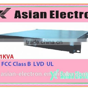 CE / FCC Class B / LVD / UL approved 1000W inverter with Australia type outlet 19" 1U 1KVA rack-mount telecom 1000W inverter