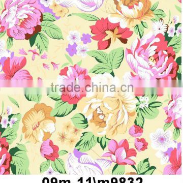 100% polyester flower print flannel fleece fabric