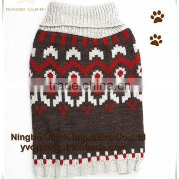 M41 machine knitted new turnover collar dog sweater