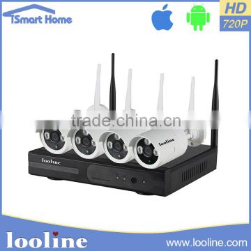 Looline Wireless Camera System 12v 4CH 720P Wifi Security Camera Kit