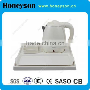 hotel products electric 1.2l kettle with welcome tray set for guest room