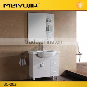 Salable floor mounted iran pvc bathroom cabinet