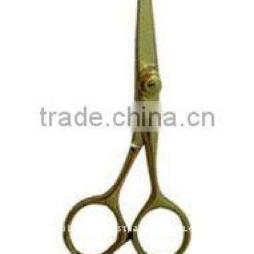 Barber Scissors with gold quoting