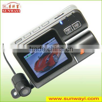 car dvr gps dual camera black box with 2.0ch screen