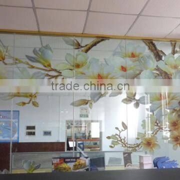 environmentally friendly UV printed for office decoration glass printing acrylic printing