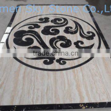 sky17 floor pattern water jet marble border