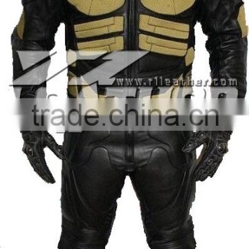 cheap leather motorbike suit for man