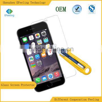 9H Hardness Anti-fingerprint Custom Made Tempered Glass Screen Protector For Iphone 6