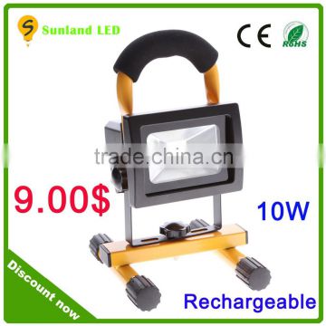 Super bright outdoor 10W Portable rechargeable led light, rechargeable led emergency light,rechargeable led flood light