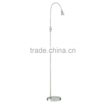 LED floor lamp finish with high quality nickel plate