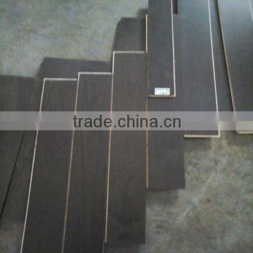 Black Waterproof Finished Chinese Teak Hardwood Engineered Wood Flooring