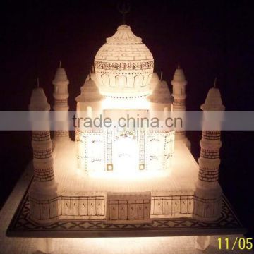 Stone Taj Mahal Miniature Lighted