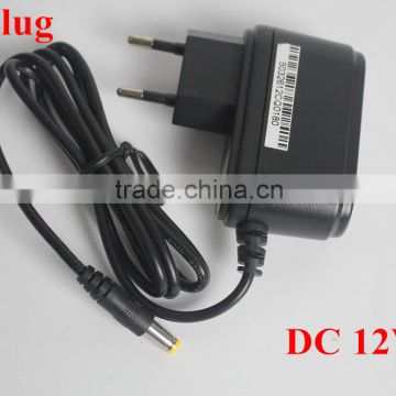 Wholesale Security 1A DC12V AC100-240V EU Plug Switching Adapter for CCTV Camera Surveillance System