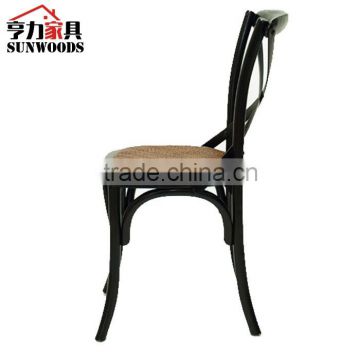 Cross X back chair /Colorful cross back wood chair/rental wedding cross back chair
