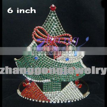 colored stone Christmas tree diamond crown