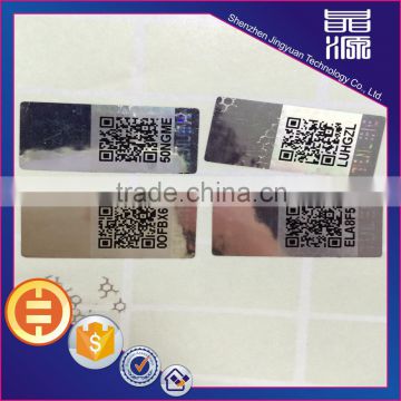 QR code 3d security custom hologram stickers with high quality