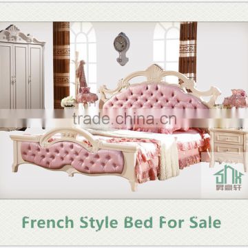 Bedroom Furniture HA-906# french wood antique bed chiniot furniture bed sets bed design furniture