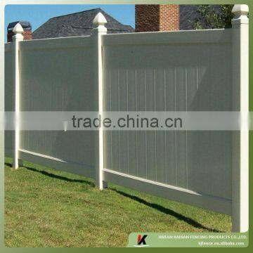 American style vinyl privacy fence