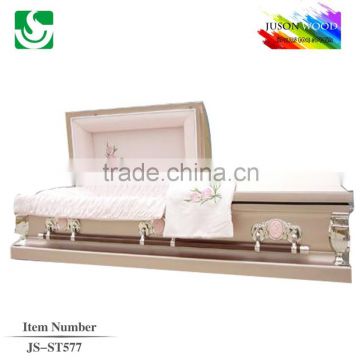 JS-ST577 good quality metal casket factory