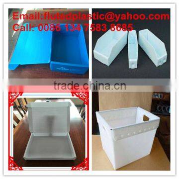 Recycle and reusable PP corrugated box for packing and storage