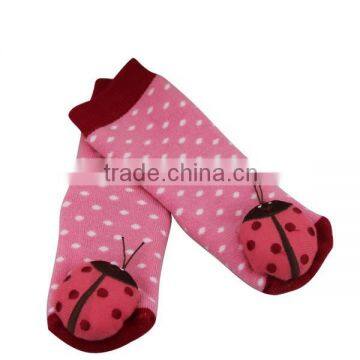 GSBT-02 2015 Hot sell full terry baby and children doll sock with animal head