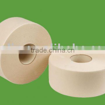 Unbleached non wood fiber jumbo roll toilet paper