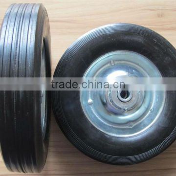 Solid Rubber Tires with Rims 8" 10" 12" 13" 14" 16"