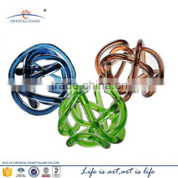 decoration colored swirl handmade art craft from waste material